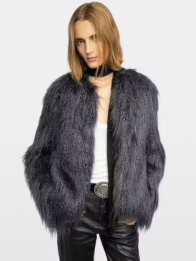 Zadig & Voltaire Women's Faux Fur Freddie Jacket in Black